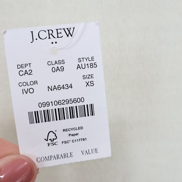 NWT J.Crew Factory Machine-Washable Merino Wool-Blend Turtleneck Sweater Size XS - Picture 10 of 10